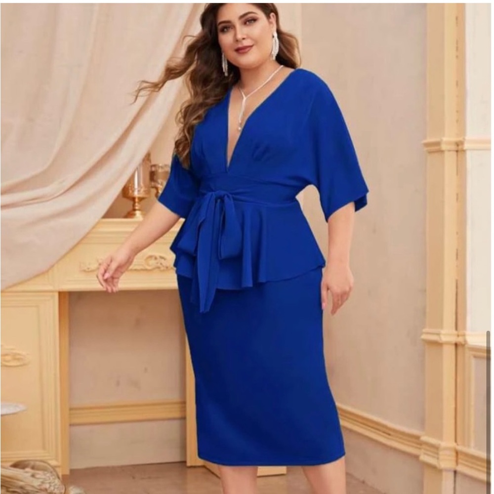 NWOT Shein Peplum Dress